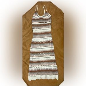 Knit Dress earth tones Size S adjustable straps